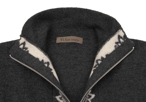 Y's for men Gray Jacquard Rib Drivers Knit Size 3