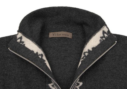 Y's for men Gray Jacquard Rib Drivers Knit Size 3