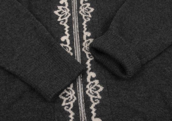 Y's for men Gray Jacquard Rib Drivers Knit Size 3