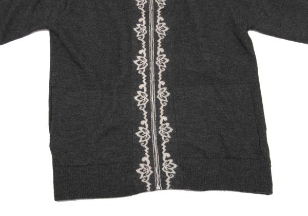 Y's for men Gray Jacquard Rib Drivers Knit Size 3