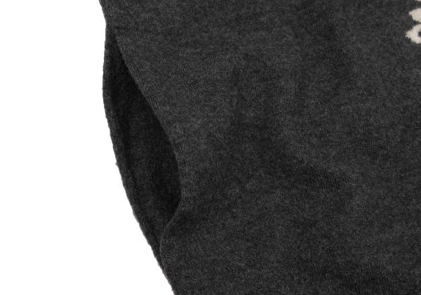 Y's for men Gray Jacquard Rib Drivers Knit Size 3