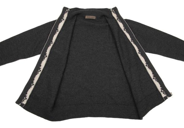 Y's for men Gray Jacquard Rib Drivers Knit Size 3