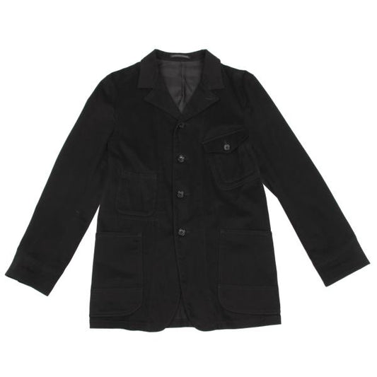 Y's for men Cotton Stretch Pocket 4B Jacket Black Size 2