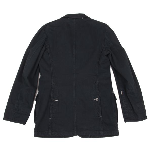 Y's for men Garment Dyed Cotton Flap 3B Jacket Navy Size 2