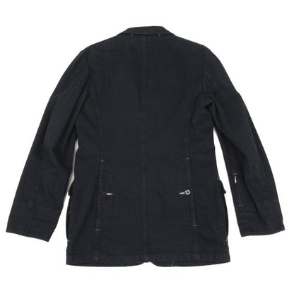 Y's for men Garment Dyed Cotton Flap 3B Jacket Navy Size 2