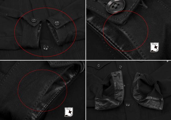 Y's for men Leather Trim Reversible Jacket Black Size 3