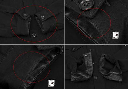 Y's for men Leather Trim Reversible Jacket Black Size 3