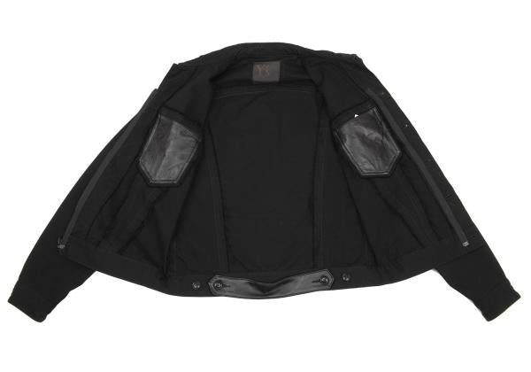 Y's for men Leather Trim Reversible Jacket Black Size 3