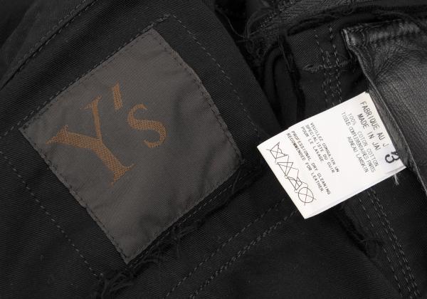 Y's for men Leather Trim Reversible Jacket Black Size 3