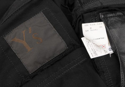 Y's for men Leather Trim Reversible Jacket Black Size 3