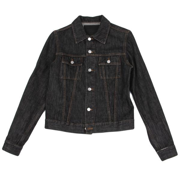 Y's for men Cotton Denim Trucker Jacket Charcoal Size 3