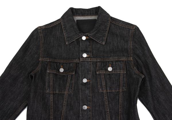 Y's for men Cotton Denim Trucker Jacket Charcoal Size 3