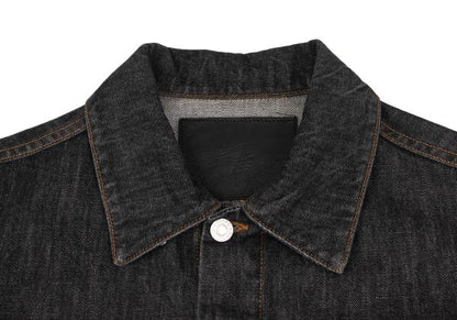 Y's for men Cotton Denim Trucker Jacket Charcoal Size 3