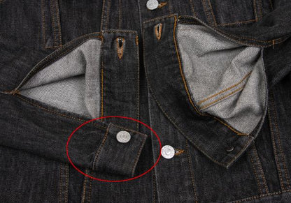 Y's for men Cotton Denim Trucker Jacket Charcoal Size 3