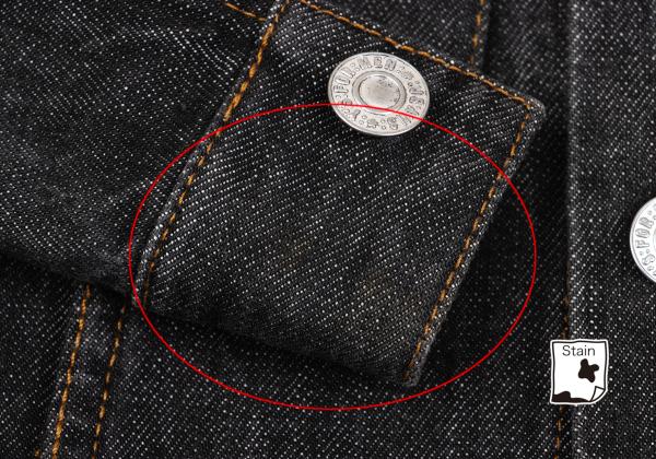 Y's for men Cotton Denim Trucker Jacket Charcoal Size 3