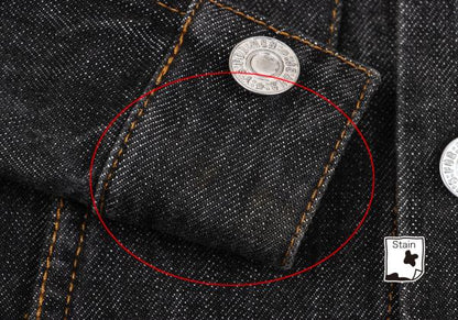 Y's for men Cotton Denim Trucker Jacket Charcoal Size 3