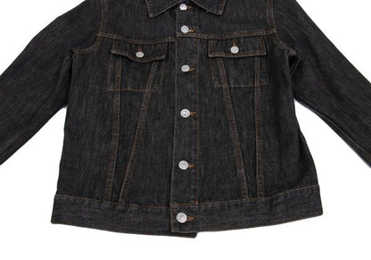 Y's for men Cotton Denim Trucker Jacket Charcoal Size 3