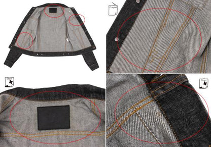 Y's for men Cotton Denim Trucker Jacket Charcoal Size 3