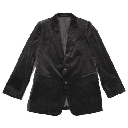 Y's for men Cotton Velvet Tailored Blazer Gray Khaki Size 1