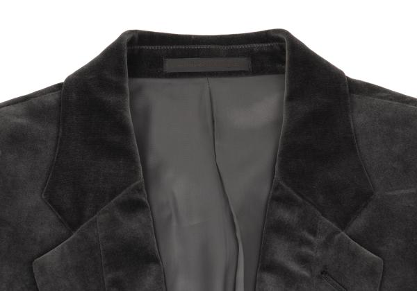 Y's for men Cotton Velvet Tailored Blazer Gray Khaki Size 1