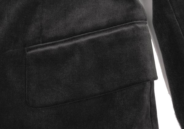 Y's for men Cotton Velvet Tailored Blazer Gray Khaki Size 1
