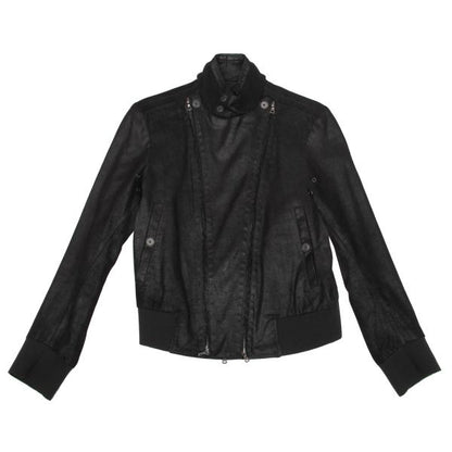 Y's for men Lamb Leather 2-Way Zip Blouson Black Size 1