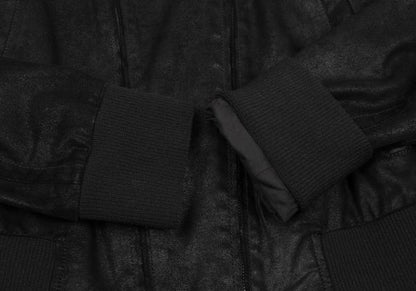 Y's for men Lamb Leather 2-Way Zip Blouson Black Size 1