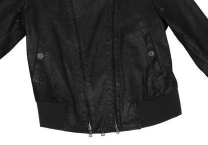 Y's for men Lamb Leather 2-Way Zip Blouson Black Size 1