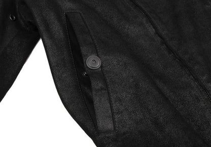 Y's for men Lamb Leather 2-Way Zip Blouson Black Size 1