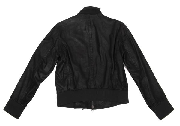 Y's for men Lamb Leather 2-Way Zip Blouson Black Size 1