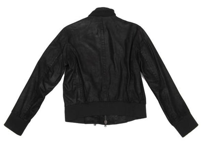 Y's for men Lamb Leather 2-Way Zip Blouson Black Size 1