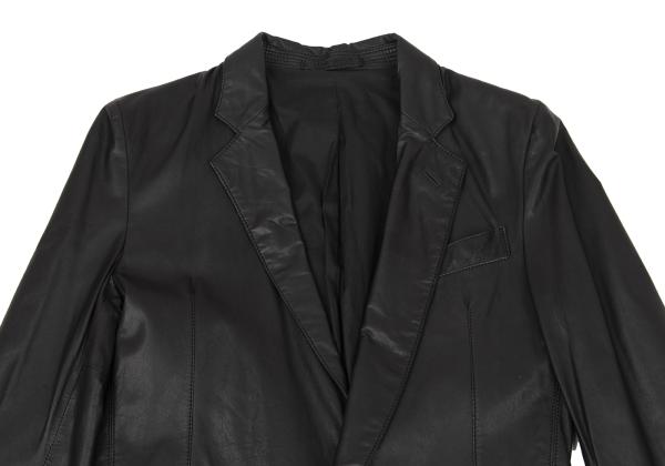 Y's for men Lamb Leather 1B Tailored Blazer Black Size 1