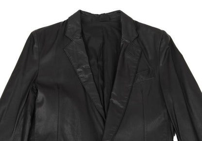 Y's for men Lamb Leather 1B Tailored Blazer Black Size 1