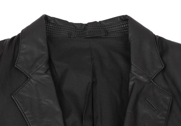 Y's for men Lamb Leather 1B Tailored Blazer Black Size 1