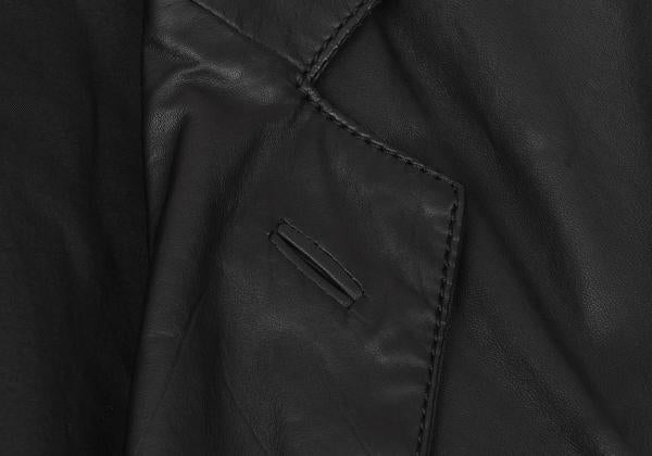 Y's for men Lamb Leather 1B Tailored Blazer Black Size 1