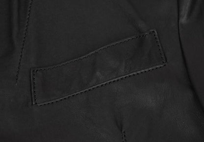 Y's for men Lamb Leather 1B Tailored Blazer Black Size 1