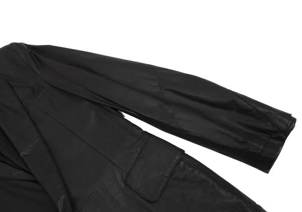 Y's for men Lamb Leather 1B Tailored Blazer Black Size 1