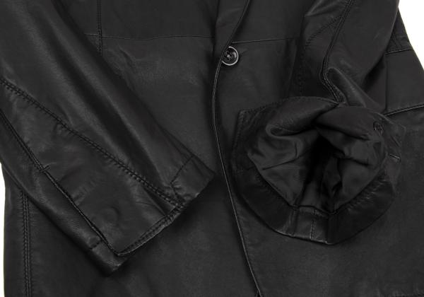 Y's for men Lamb Leather 1B Tailored Blazer Black Size 1