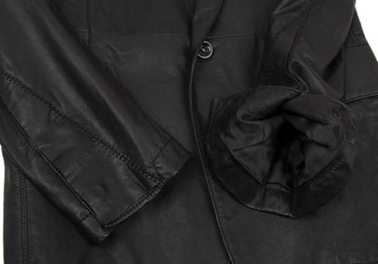 Y's for men Lamb Leather 1B Tailored Blazer Black Size 1