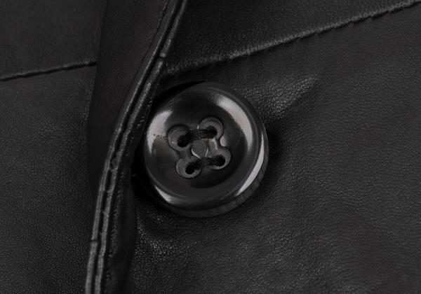 Y's for men Lamb Leather 1B Tailored Blazer Black Size 1