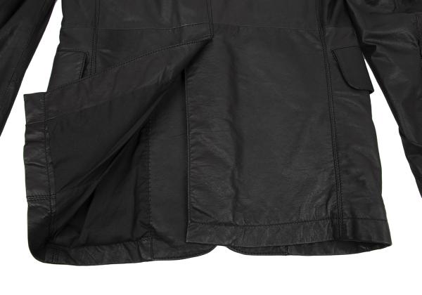 Y's for men Lamb Leather 1B Tailored Blazer Black Size 1