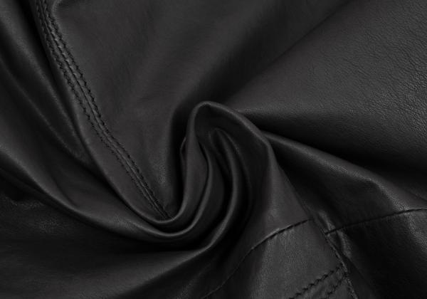 Y's for men Lamb Leather 1B Tailored Blazer Black Size 1
