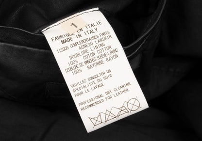 Y's for men Lamb Leather 1B Tailored Blazer Black Size 1