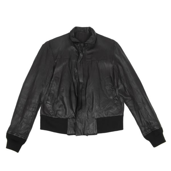 Y's for men Kangaroo Leather Ring Zip Blouson Green Size 2