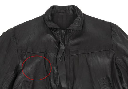 Y's for men Kangaroo Leather Ring Zip Blouson Green Size 2