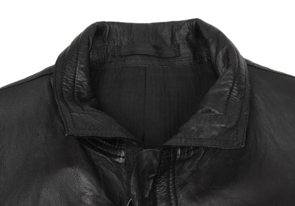 Y's for men Kangaroo Leather Ring Zip Blouson Green Size 2