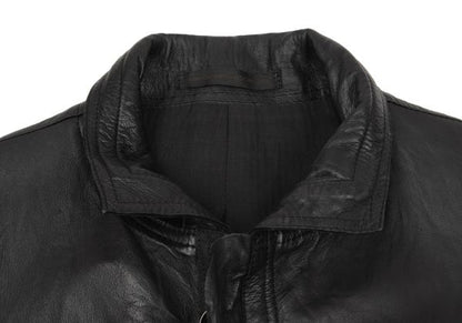 Y's for men Kangaroo Leather Ring Zip Blouson Green Size 2