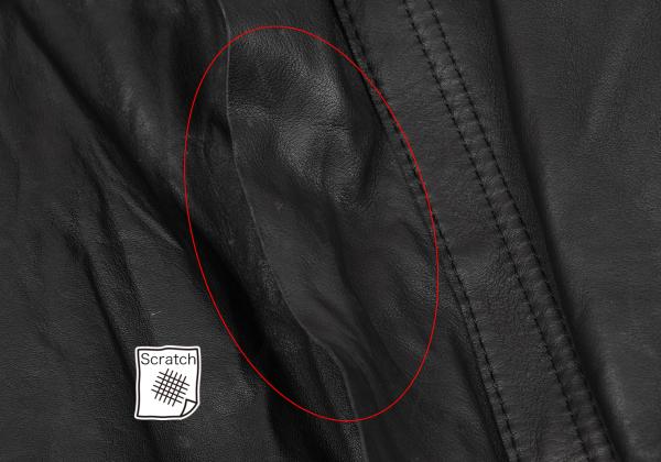 Y's for men Kangaroo Leather Ring Zip Blouson Green Size 2