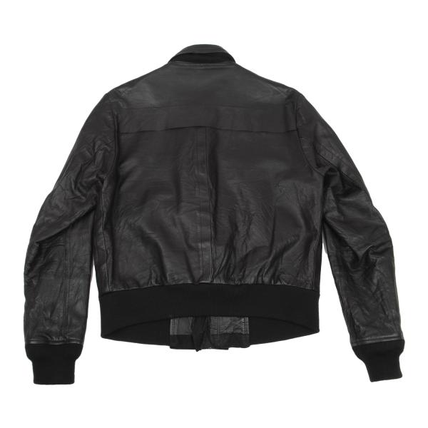 Y's for men Kangaroo Leather Ring Zip Blouson Green Size 2