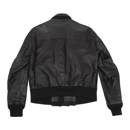 Y's for men Kangaroo Leather Ring Zip Blouson Green Size 2